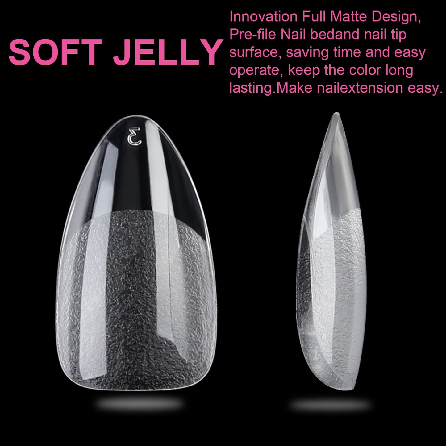 UNA GELLA Short Almond Fake Nails 312pcs Press on Nails Pre-shape Gel Nail Tips for Full Cover Acrylic Short Almond Nails False Nails For Nail Extension12 Sizes Gelly Tips