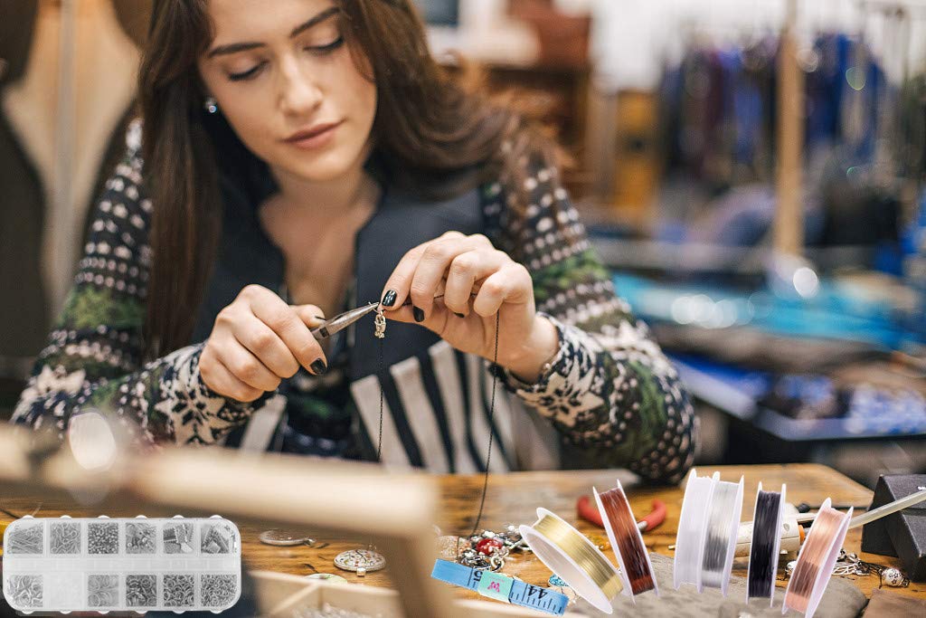Mluchee Jewelry Wire Wrapping Jewelry Making Supplies Tools Kit - Including Findings Tools, Wire Wrapping Kit, Jewelry Pliers for Repair, Wire Wrap and Beading
