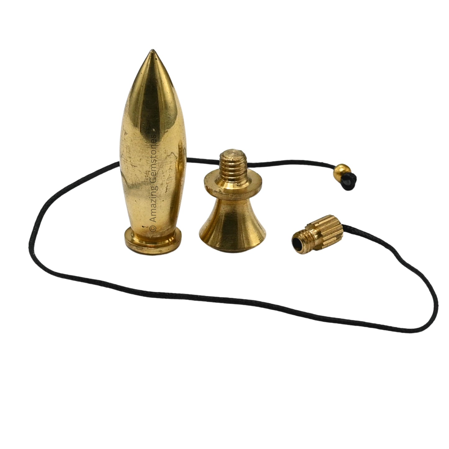 Amazing Gemstone Healing Metal Pendulums for Divination, Gold Karnak 2 Ring Plate Steel Copper Pendulum High Energy Pendulo de Bronce Pendulos de Mesa MP83