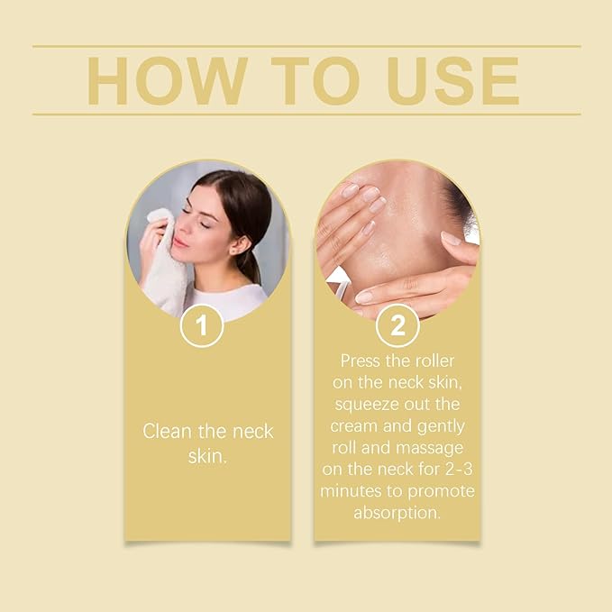 AH-8 Firming Neck Cream for Crepey Skin Body Care Comfort- Contains Hexapeptide, Moisturizing, Ah-8 Moisturizing & Tightening Lotion Cosmetic Skin Repair(2PC)