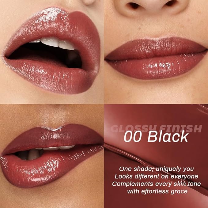 Kaely 2Pcs Honey Lipstick Tinted Lip Balm, Hydrating Shine Lipstick for Women Dry Lips, Moisturizing Nourishing Glossy Lip Gloss Stain Makeup, Sheer Lightweight, Vegan, 00+02 Pink