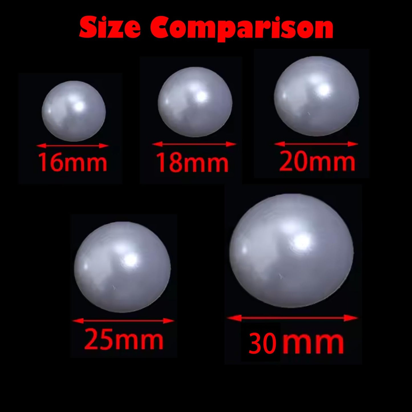 HSKIVWY 100PCS 20MM Large White Flatback Pearls, Big Half Round Pearls for Crafting ABS Plastic Pearl Beads for Wedding Birthday Party Decoration Centerpieces Shoes Cup DIY Crafts Projects