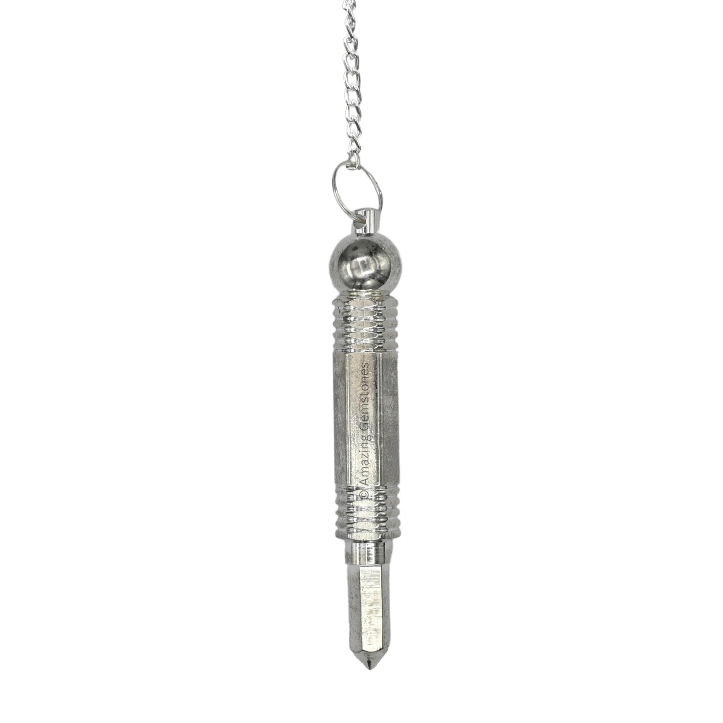 Amazing Gemstone Healing Metal Pendulums for Divination, Silver 3 Piece Openable Steel Copper Pendulum High Energy Pendulo de Bronce Pendulos de Mesa MP73
