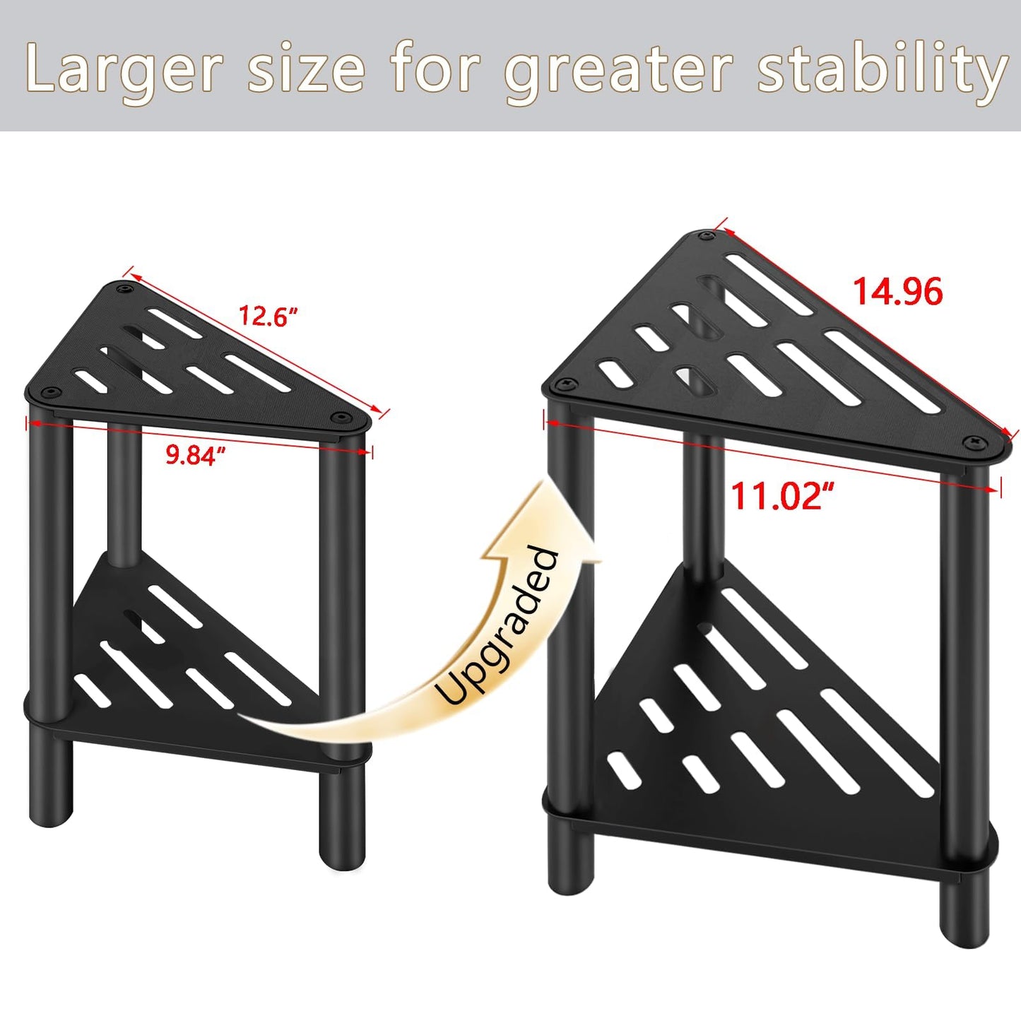 VOTZAAQ Shower Foot Rest, Shower Stool for Inside Shower, Stainless Steel Waterproof Shower Stool for Shaving Legs - Corner Bathroom Bench Seat with Storage Shelf for Small Shower Spaces