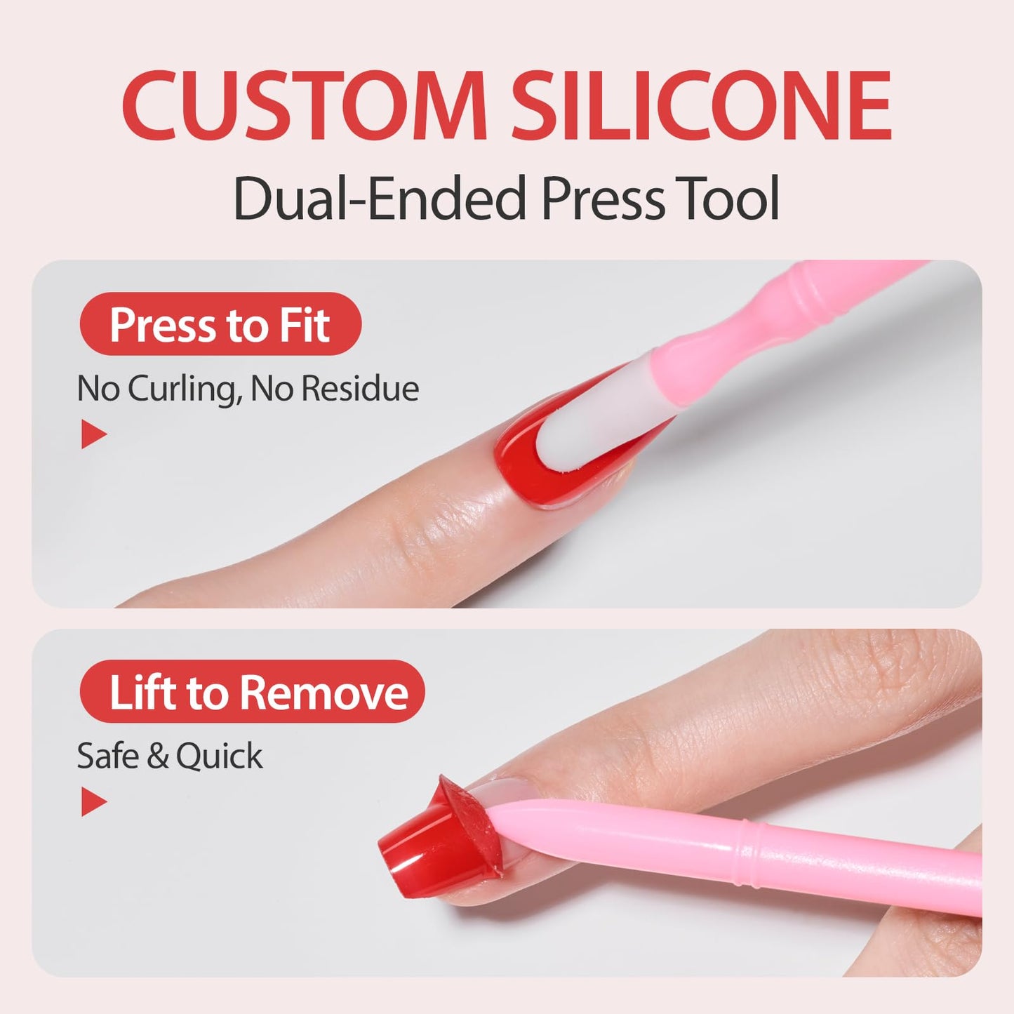 Makartt Semi Cured Gel Nail Strips Kit 2 Packs – Real Gel, Hema & TPO Free, 16 Sizes Anti-Lift Fit, UV Light Required, Salon Quality, Long Lasting, Includes Dual-Ended Tool & Prep Kit (Classic Red)