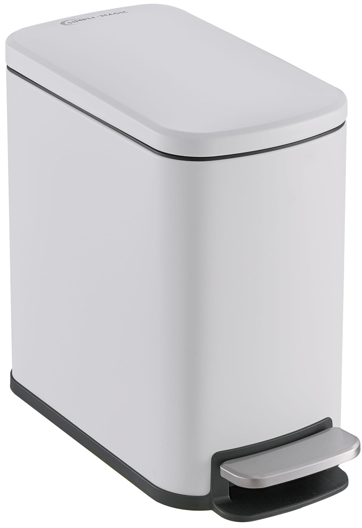 6L 1.6G Stainless Steel Bathroom Trash Can with Hands