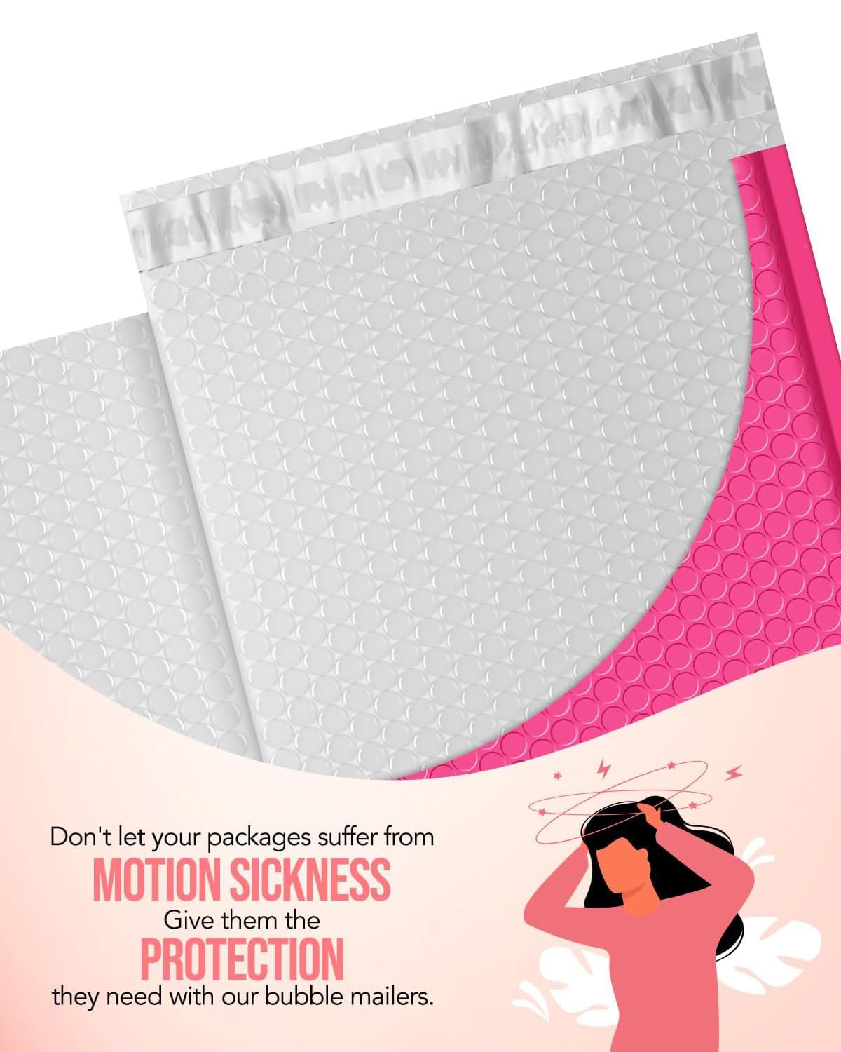 GSSUSA Bubble Mailers 6x10 100 Pack Usable Size 6x9" Small Bubble Mailer Padded Envelopes with 50 Pink & 50 Teal Cute Bubble Mailers Self-Seal Bubble Envelopes Mailing for Small Business, Mixed Colors