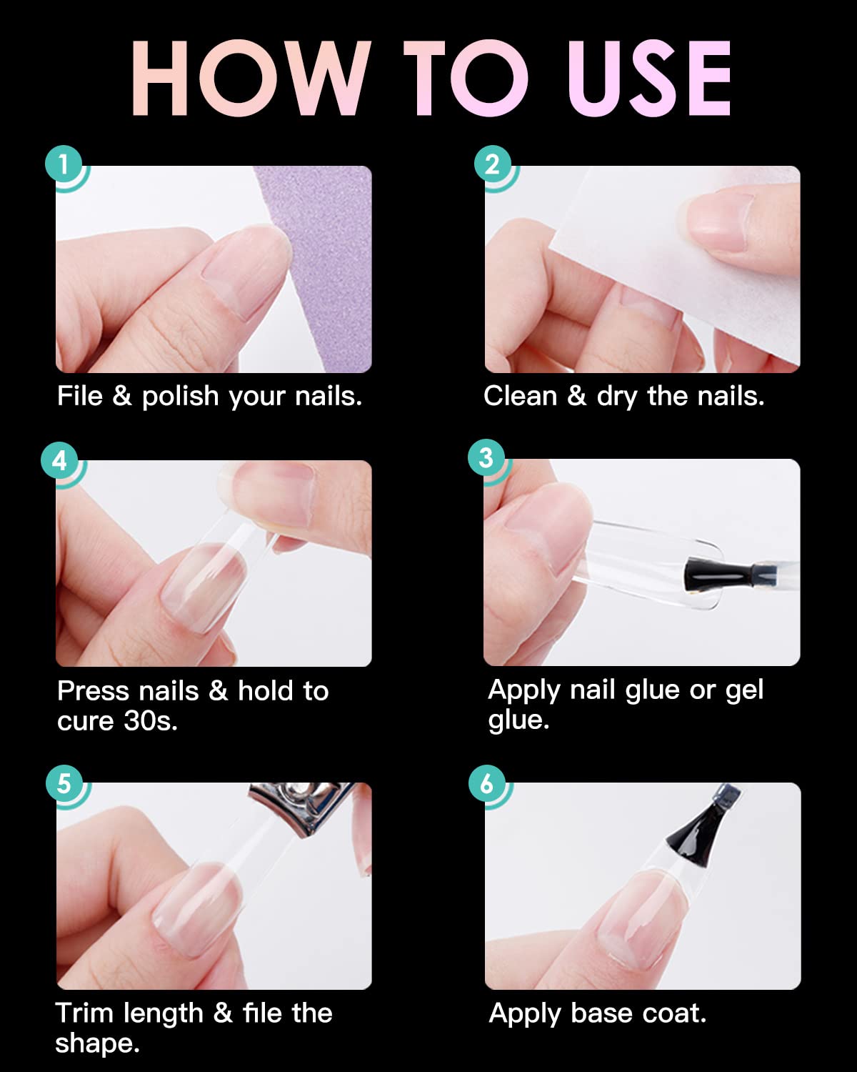 Medium Round Nail Tips,120PCS Pre Almond Round Buff Full Cover Shaped Nail Extenison Tips Half Matte Gel Nail Tips Acrylic False Nail Tips