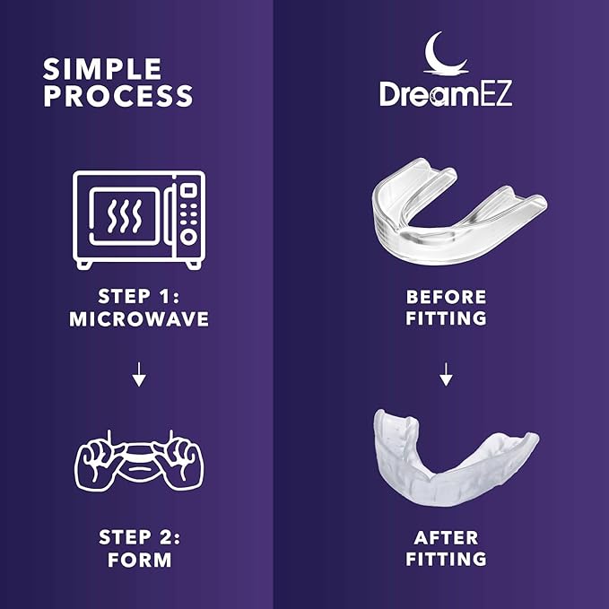 Anti Grinding Mouth Guard for Clenching Teeth at Night, Professional Dental Night Guard for Grinding and Bruxing, Made in The USA (1-Pack) (Pink)