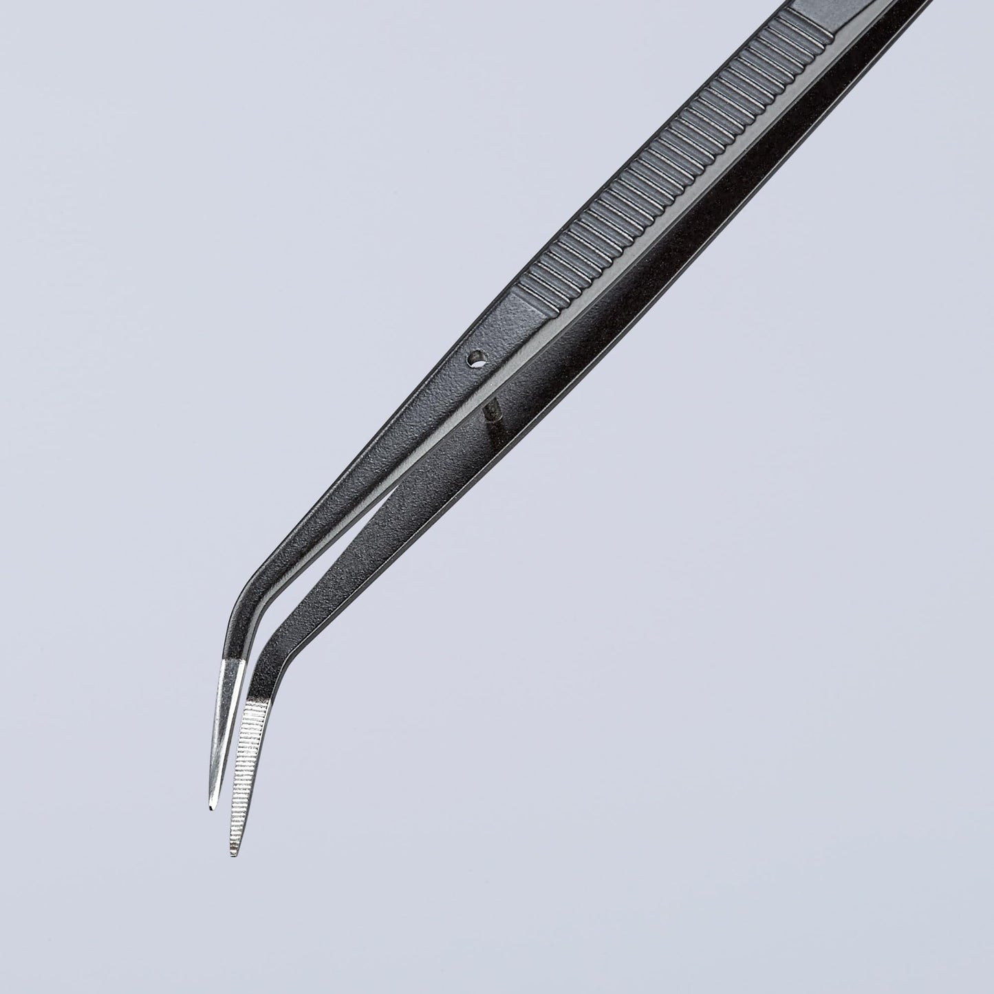 Knipex 92 34 37 Precision Tweezers with centering pin 6,1" in black
