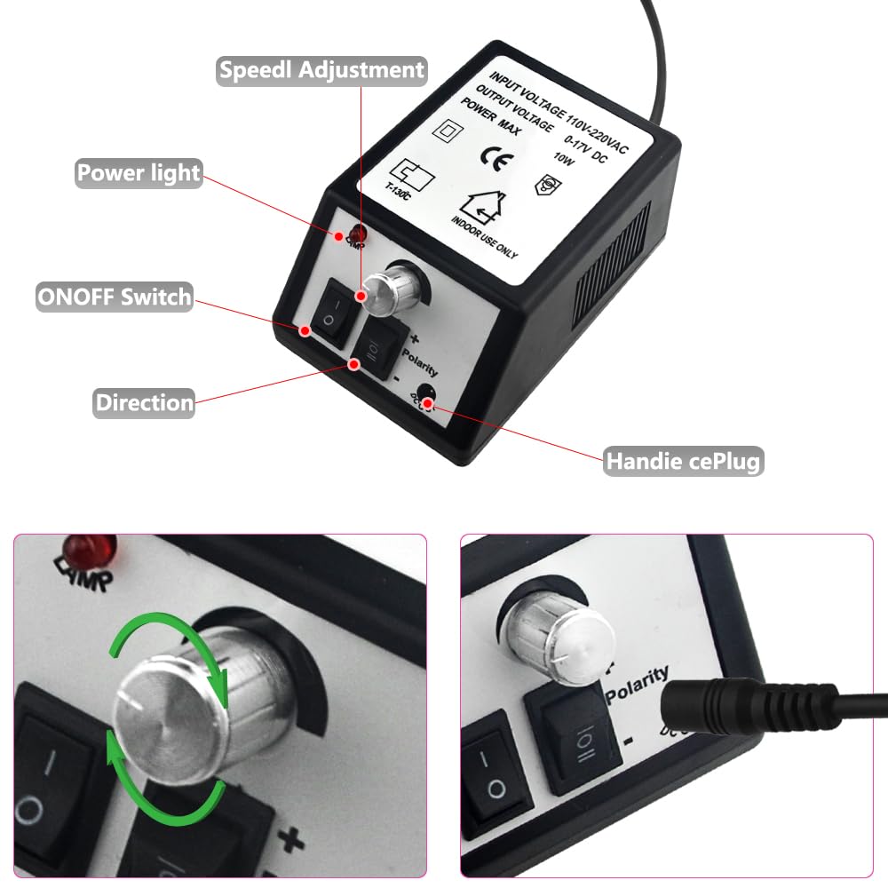 Professional Electric Nail Drill Machine Nail Clippers Set Nail Filer Electric and Nail Cutter for Acrylic Gel Nails Nails File Manicure Set with 206 PCS Sanding Bands Work for Home and Salon (Black)
