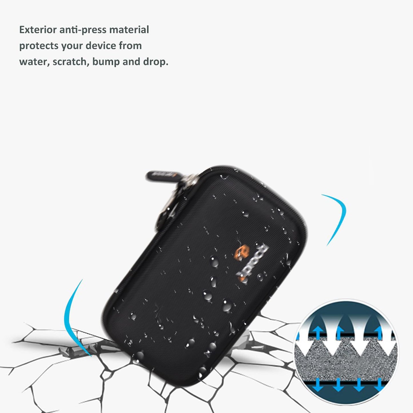 Aproca Case Compatible with Morfec Power Bank Fast Charging 50000mAh 22.5W Portable Charger, Portable Hard Storage Bag for Accessories (Case Only)