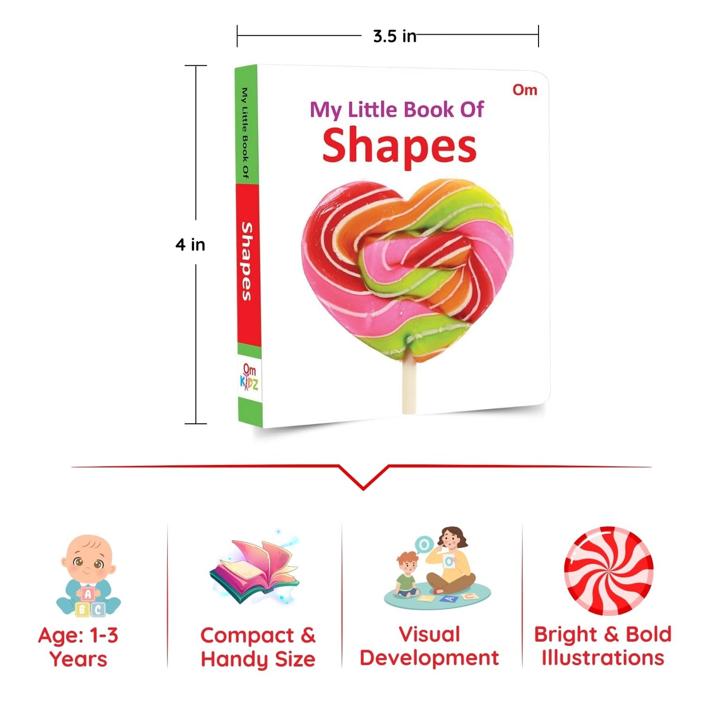 My First Library: Boxset of 10 Board Books for Kids | Early Learning ABC, Numbers, Colors, Shapes & Animals & More