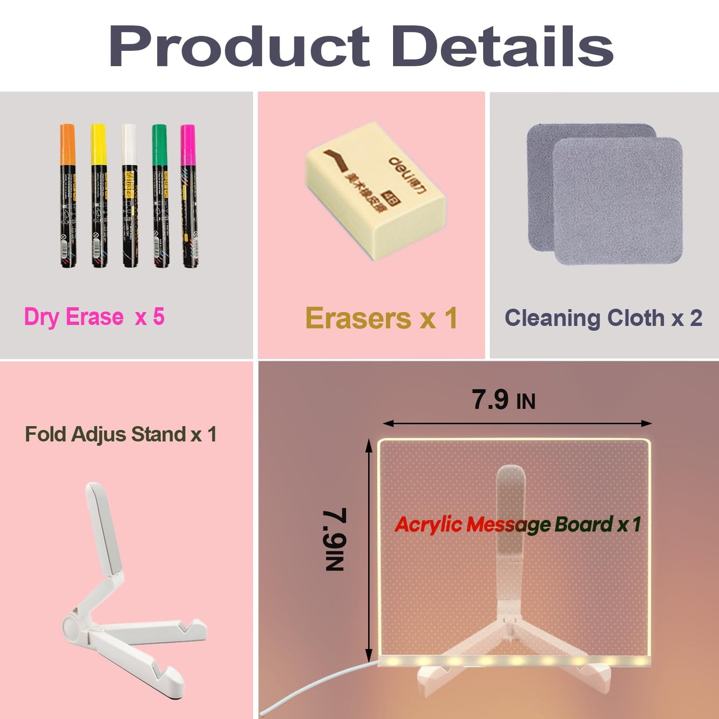 Acrylic Thank You Gifts with Led Note Board Christmas