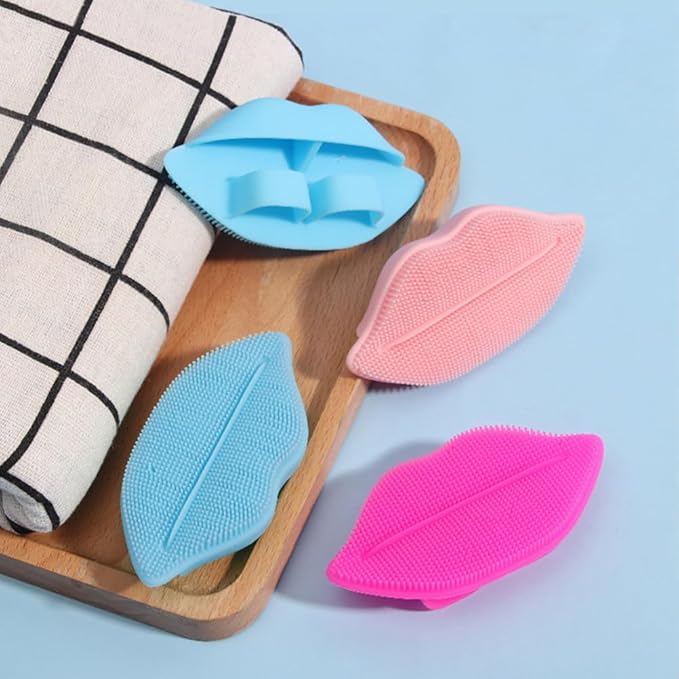 3pcs Lip Scrub Brush Exfoliating Lip Brush Women Lip Exfoliator Tools Smoother Lip Appearance