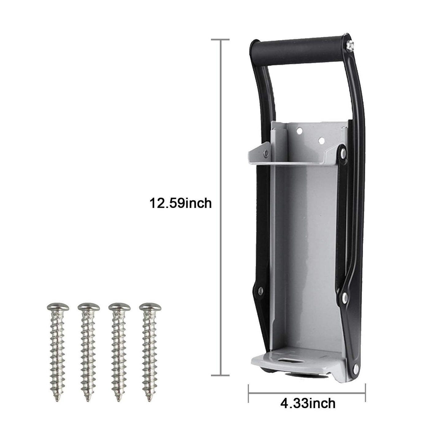 Benfu 12-Ounce and 16-Ounce Can Crushers, Wall-Mounted Crushers, Upgraded Handles, Environmentally Friendly Recycling Tools for Recycling Soda and Beer Cans, Etc. (gray)