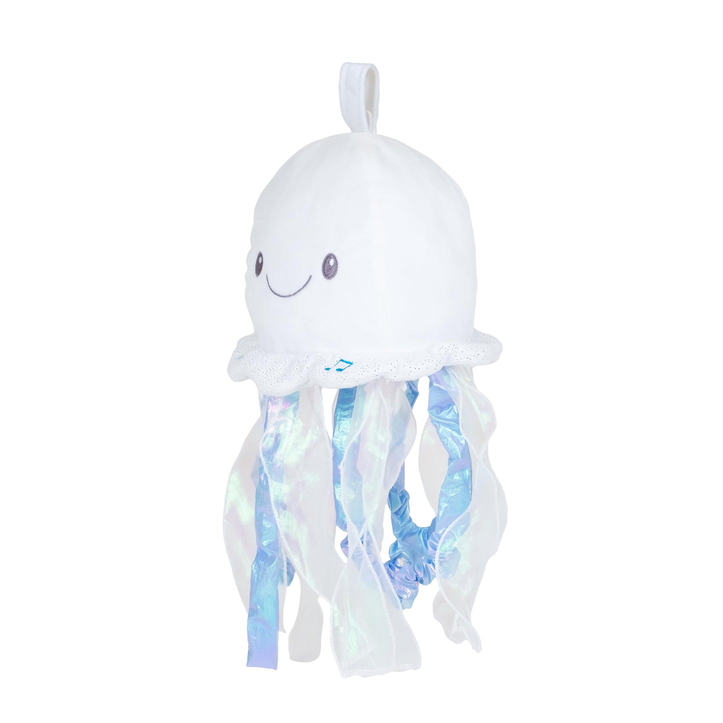 Cuddle Barn - LullaBabies Glimmer The Jellyfish Animated Musical Stuffed Animal Fish Plush Toy for Babies with Night Light Glow, Volume Control, 12 inches