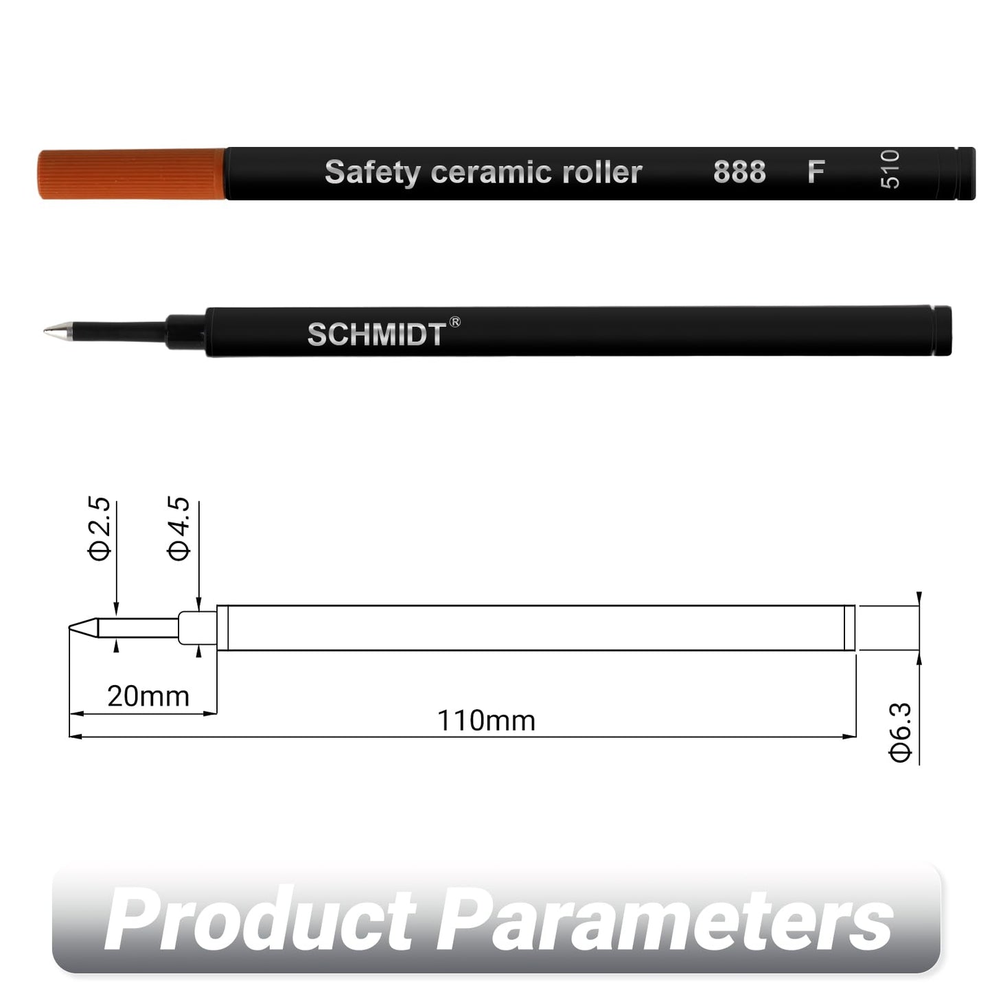 Zalantan Rollerball Pen Smooth Writing Ball Point Pens with Schmidt Refills, Luxury Metal Journal Pen Gift Box Set for teacher classmate graduation、pen for journaling Nice Fancy Luxury