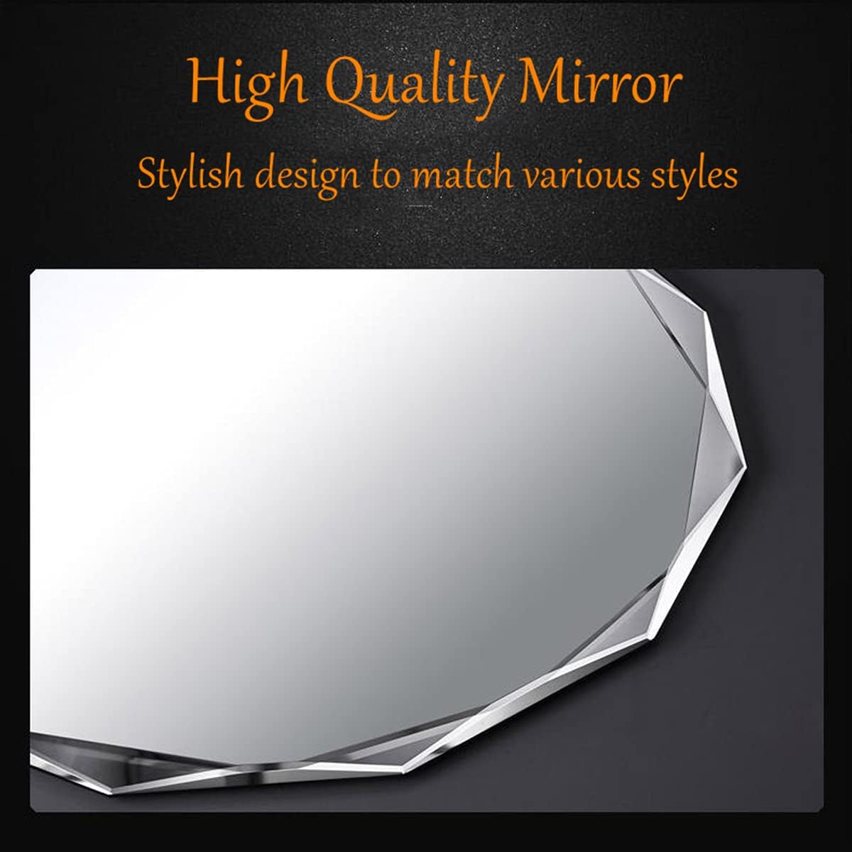 Single Beveled Edge Frameless Wall Mount Bathroom Vanity Mirror, 24” X 36”|Silver|