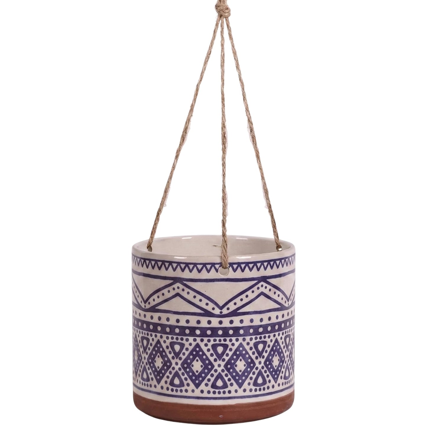 Blue Sky Ceramic Hanging Darlington 5'' Flower Pot