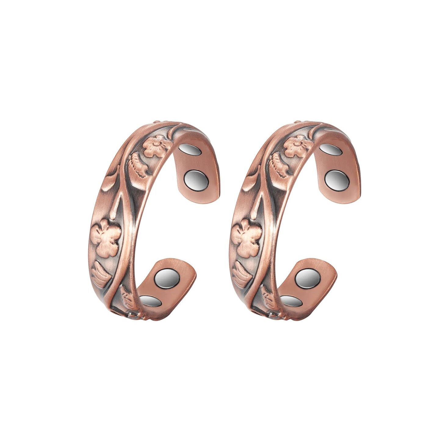 MagVIVACE Copper Ring for Women, Magnetic Ring with Magnet(gh)
