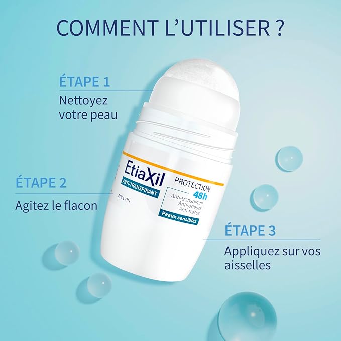 Etiaxil Anti-Perspirant Deodorant 48H Roll-on 2 x 50ml by Etiaxil