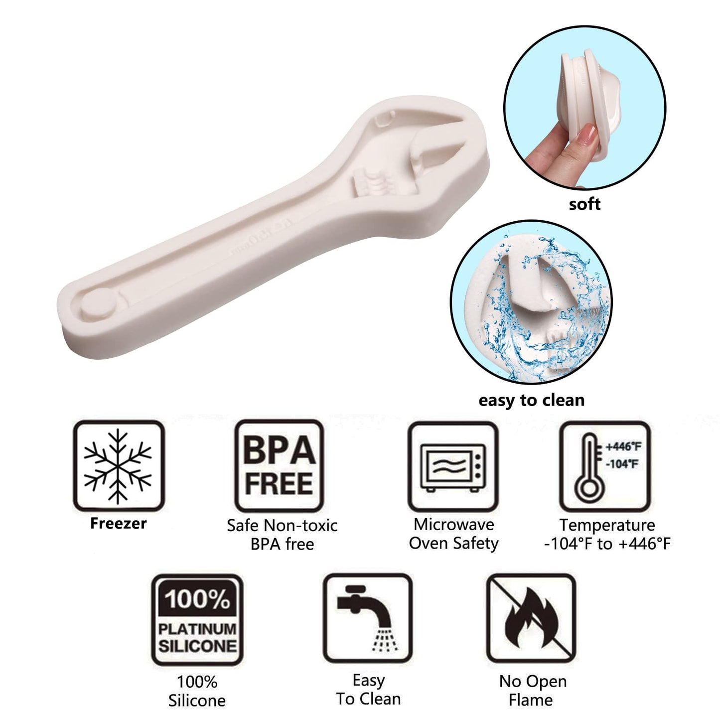 Hand Tools Chocolate Silicone Molds, 3 Packs Large Hammer Wrenches Pliers Construction Tools Baking Molds, 3D Fondant Molds for Cake Decoration Candy Sugar Craft Gum Paste Clay