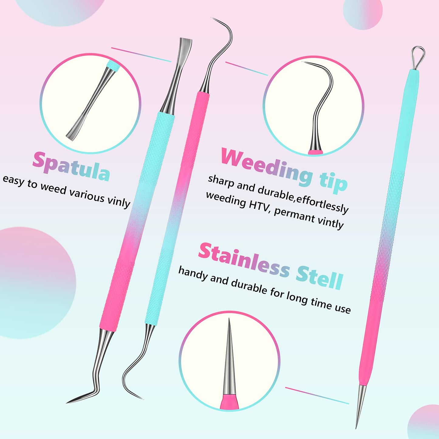13 Pieces Weeding Silhouette Tools Kit, Craft Vinyl Weeding Tools Lettering Vinyl Tool Kit Stainless Steel Silhouette Accessories Craft Knife Ruler Scraper for Crafts DIY Paper Cameo