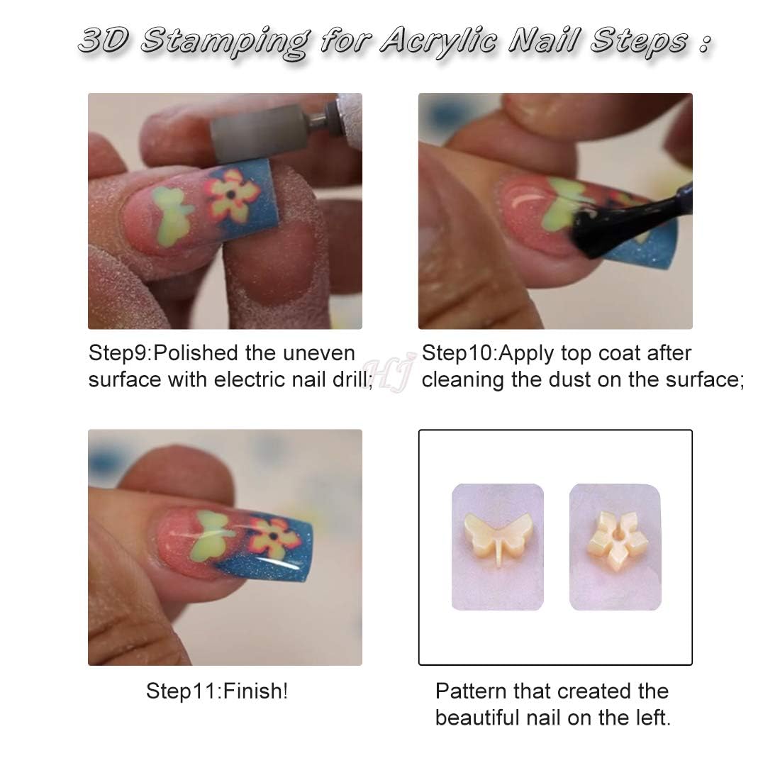 ANKROYU 3D Nail Art Stamper Kit, 192 PCS Clear Silicone Nail Art Stamp with Scrapers, DIY Creative Manicure Design Tool Set, Jelly Stamper, Easy to Use for Beginners, Salon Professionals