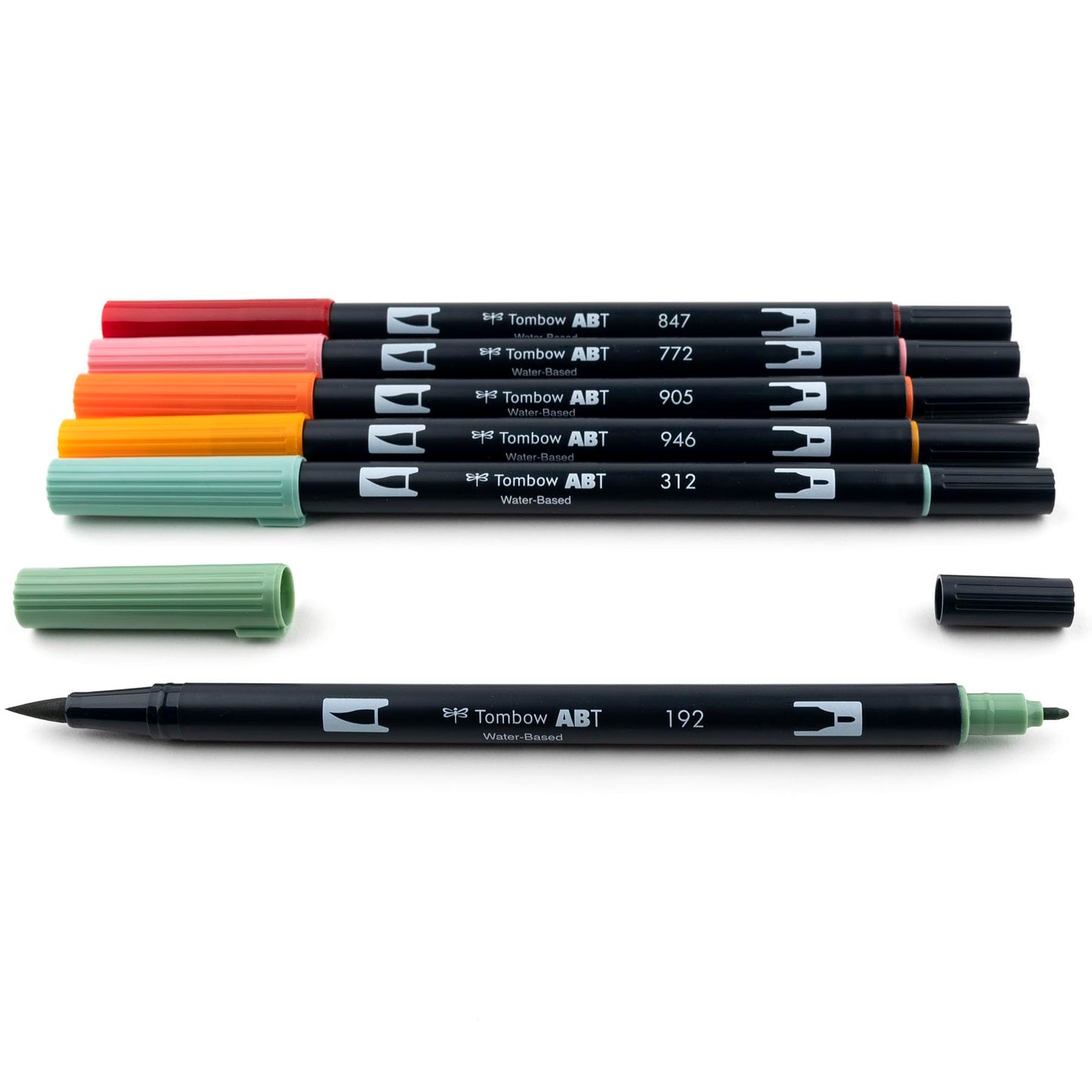Tombow 56229 Dual Brush Pen Art Markers Pumpkin Spice 6-Pack