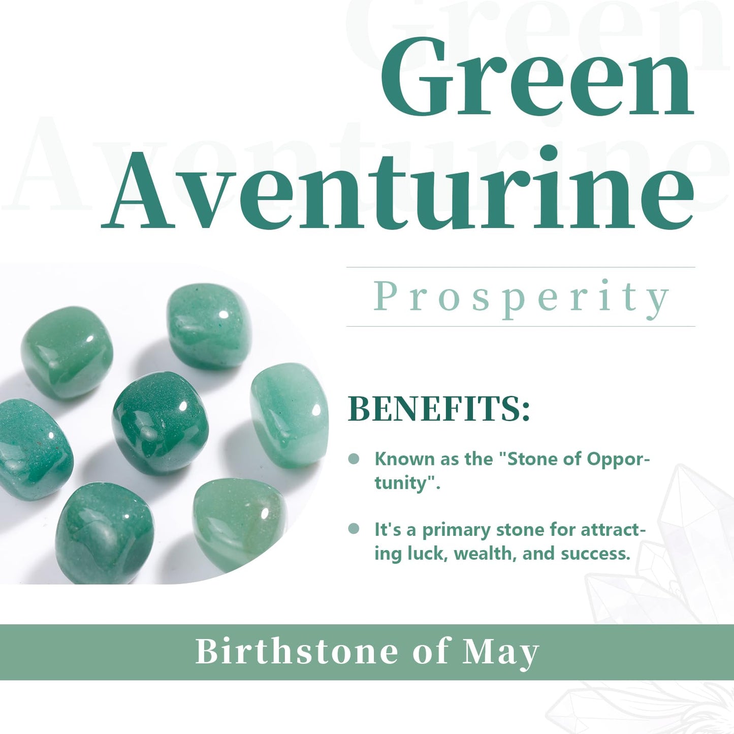 rockcloud Pack of 4 Polished Egg Pocket Stone Worry Stone Healing Crystal for Home Office Table Decor, Green Aventurine