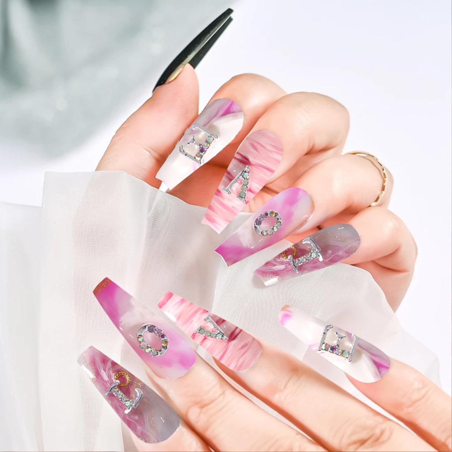 JERCLITY 48 Pieces Alloy Silver Nail Charms, 12pcs Zodiac Nail Charms, 26pcs Letter Nail Charms, 10pcs Number Nail Charms, Silver Charms for Women Girls Nail Art