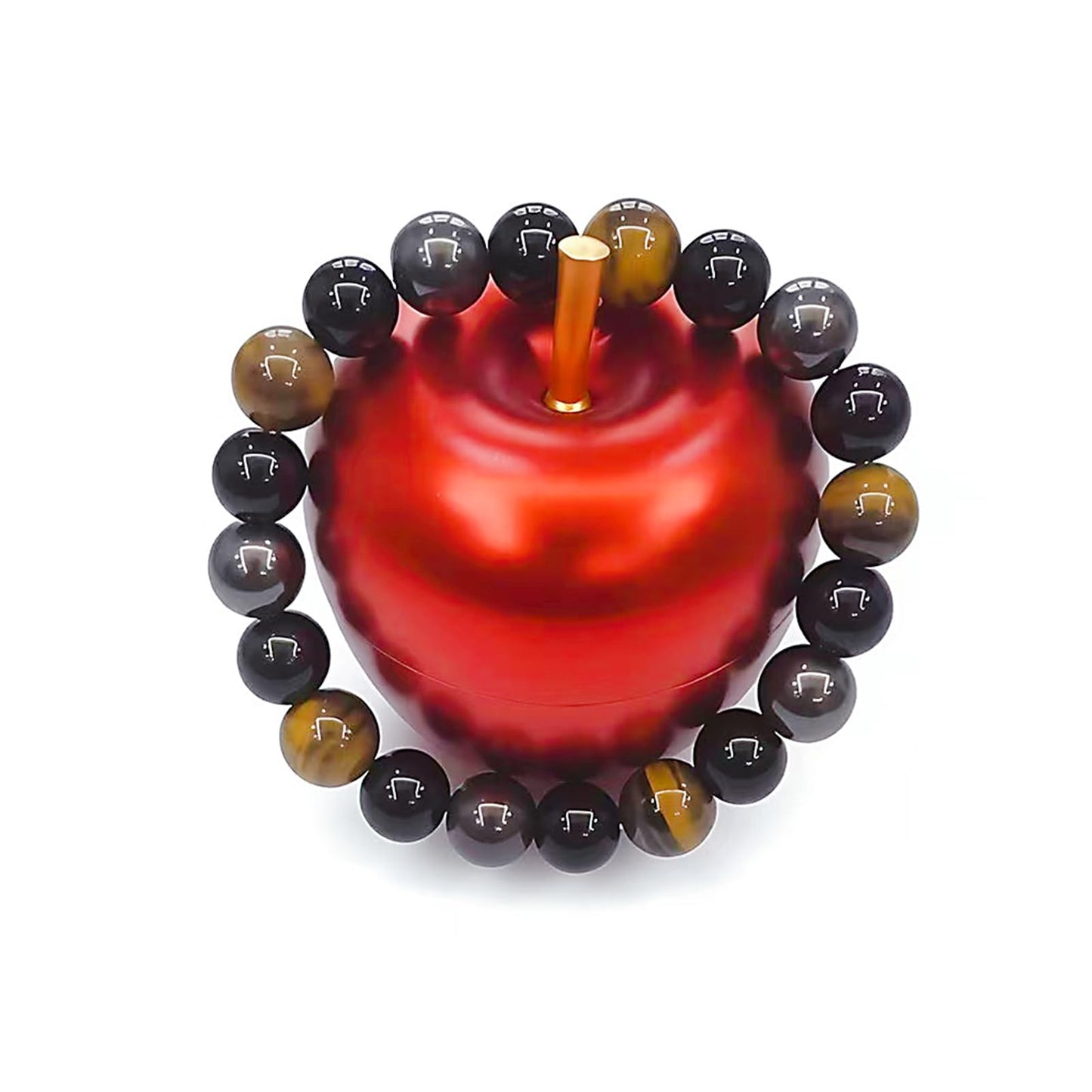 WEFRIN Triple Protection Bracelet for Bring Luck and Prosperity Hematite Black Obsidian Tiger Eye Stone Bracelets for Men Women, Beaded Buddha Healing Rope Uni Bracelet (2pcs)