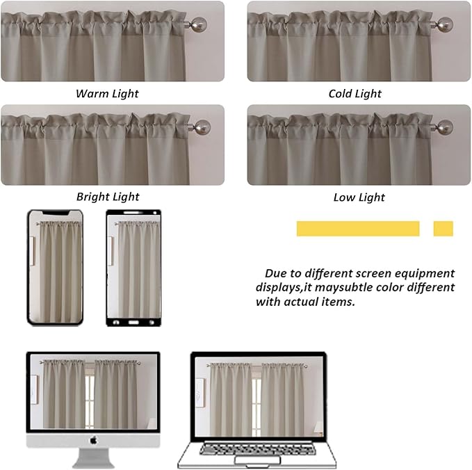 Chyhomenyc Stone Beige Curtains 78 Inch Length 2 Panels Set, Faux Linen Textured Light Filtering Soft Airy Farmhouse Curtain Drapes for Living Room Bedroom, 40Wx78L