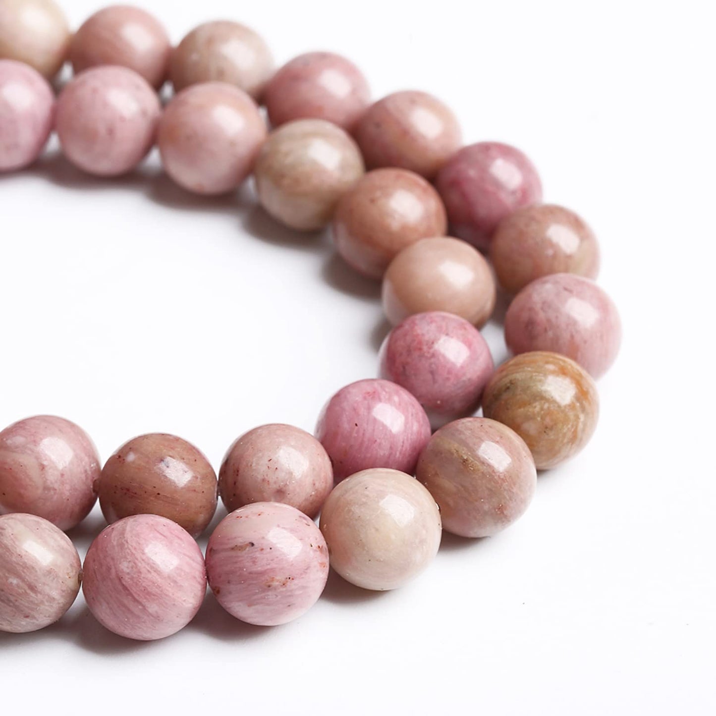 6MM 60PCS Natural Stone Red Rhodochrosite Gemstone Crystal Beads for Jewelry Making DIY Bracelet Necklace Semi Precious Beads