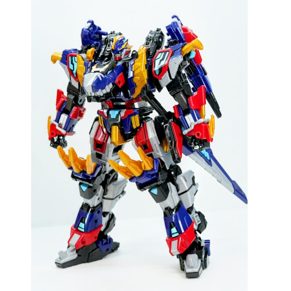 SIGNIM Miniforce Rexkaiser a Dinosaur and a car Combine to Transform into a Robot 12.6" x 7.5" x 14.6"