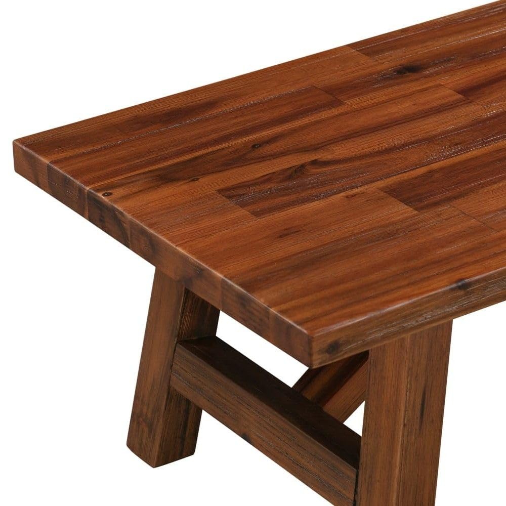 Boraam Rasmus Accent Plant Table - Chestnut Wire-Brush Finish