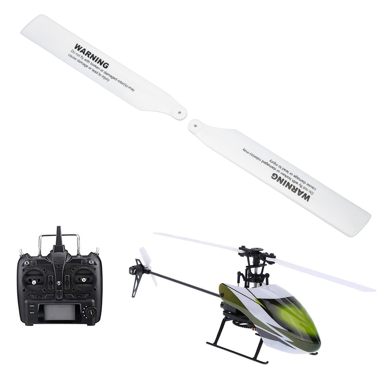 Dilwe RC Helicopter Blades,Lightweight RC Aircraft Propellers Blades Replacement Parts for XK K110 RC Helicopter