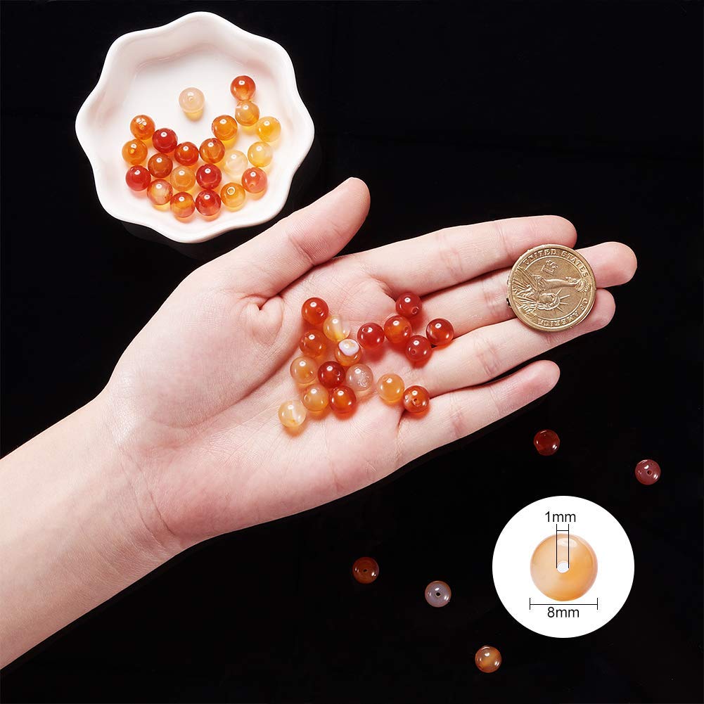 Red Carnelian Beads for Jewelry Making Natural Gemstone Semi Precious 6mm Round 15 inch(60-65pcs)