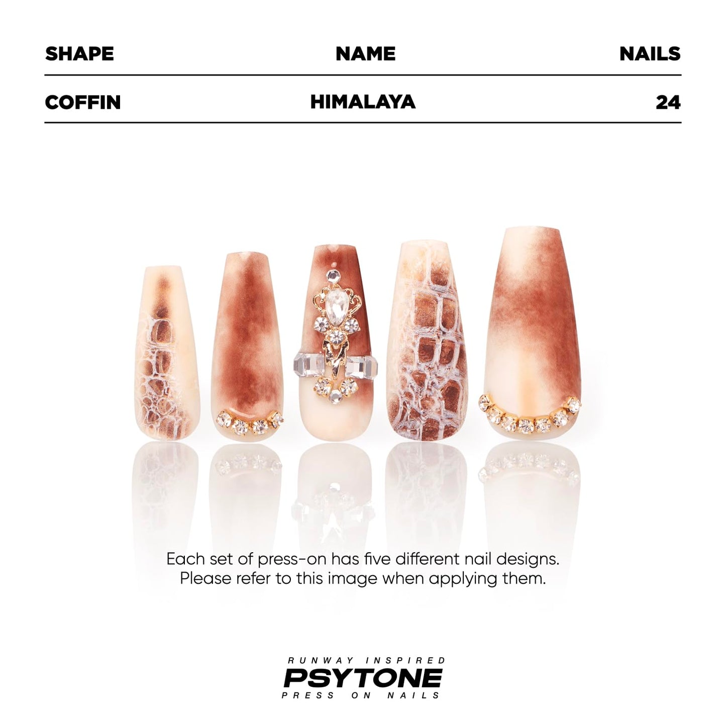 PSYTONE Press on Nails Medium Square Leopard French Tip Fake Nails with Bow Desings Nude Glue on Nails Glossy False Nails Press ons Acrylic Stick on Nails for Women 30 Pcs