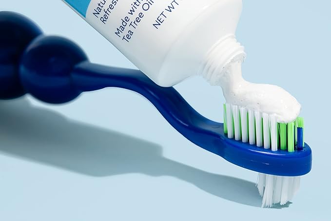 Dr. B Dental Solutions Ergonomic Denture Toothbrush Extra Soft Bristles, Removes Stains & Odor Precision Design for Implants & Overdentures Single Green Pack
