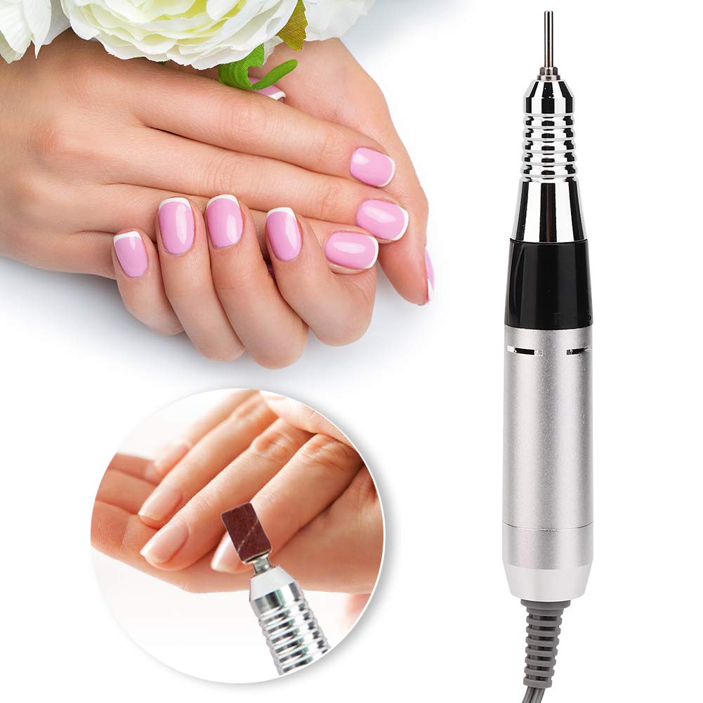 Professional Electric Nail Art Drill Pen Manicure Machine Nail Files Handpiece Nail Drill Pen Replacement Nail Grinding Machine Accessory(01)
