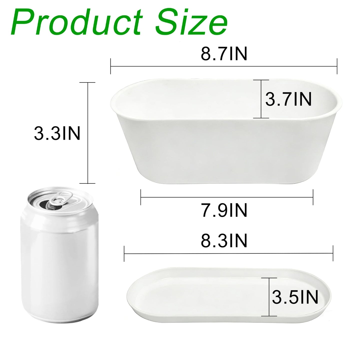 YANGYIXIN Rectangular Planter Box Versatile Window Planter for Small Plant Pots, Ideal Herb Planter Indoor Garden