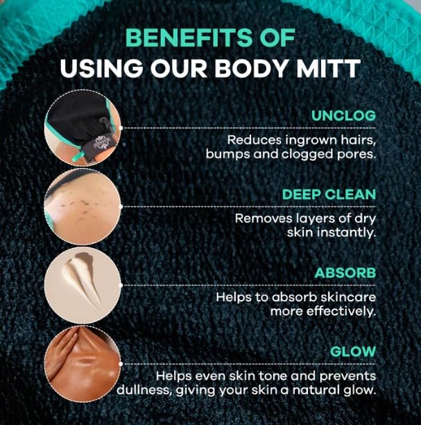 Exfoliating Body Scrubber Glove (2 Count)