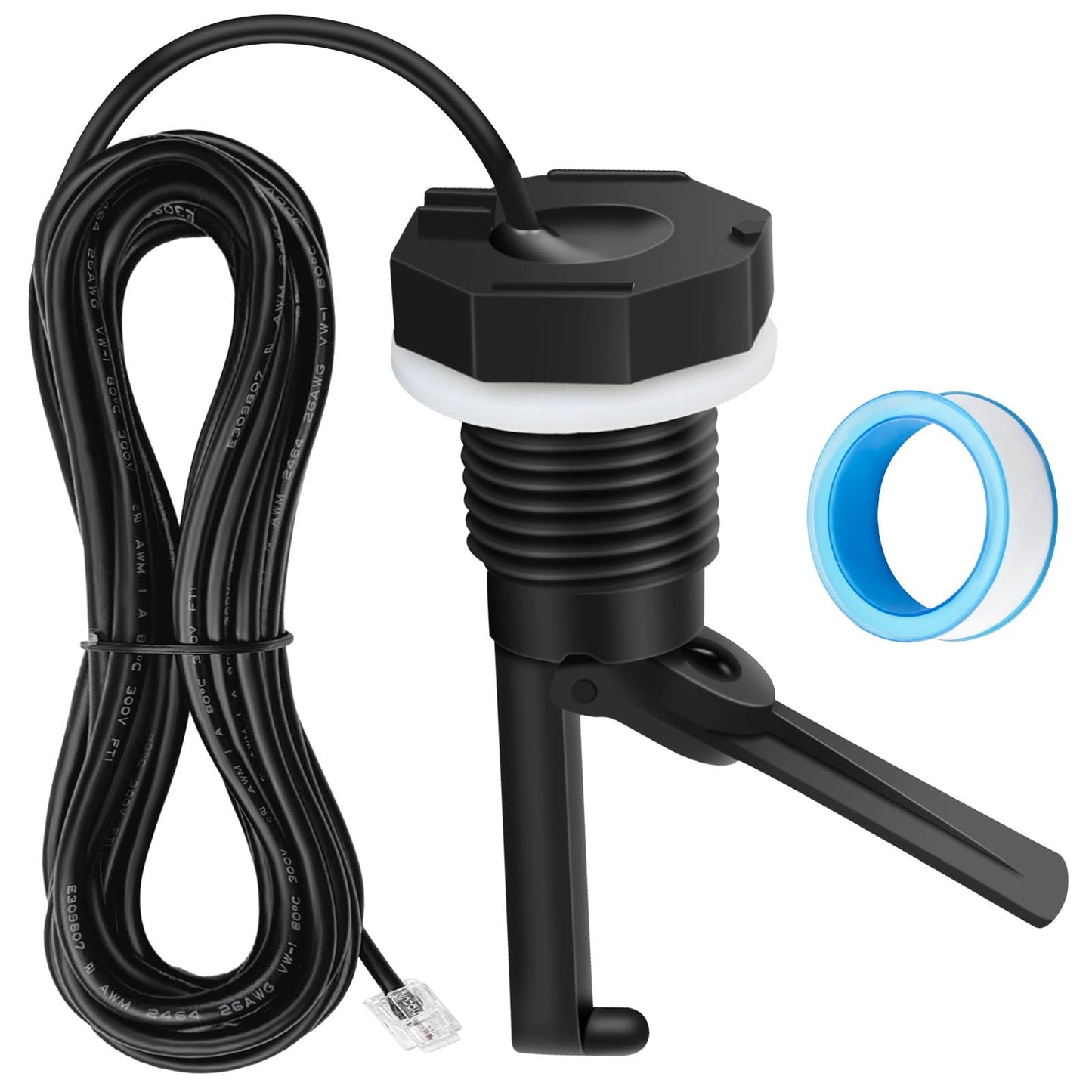 Upgraded GLX-FLO-RP Pool Flow Switch Compatible with Hayward Goldline and Aquarite Salt Systems Water Flow Sensor Assembly Salt Cell Pool Flow Sensor with 15ft Cable