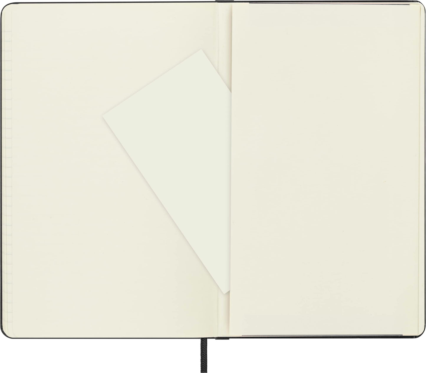 Moleskine Classic Notebook, Large, Ruled, Black, Hard Cover (5 x 8.25)