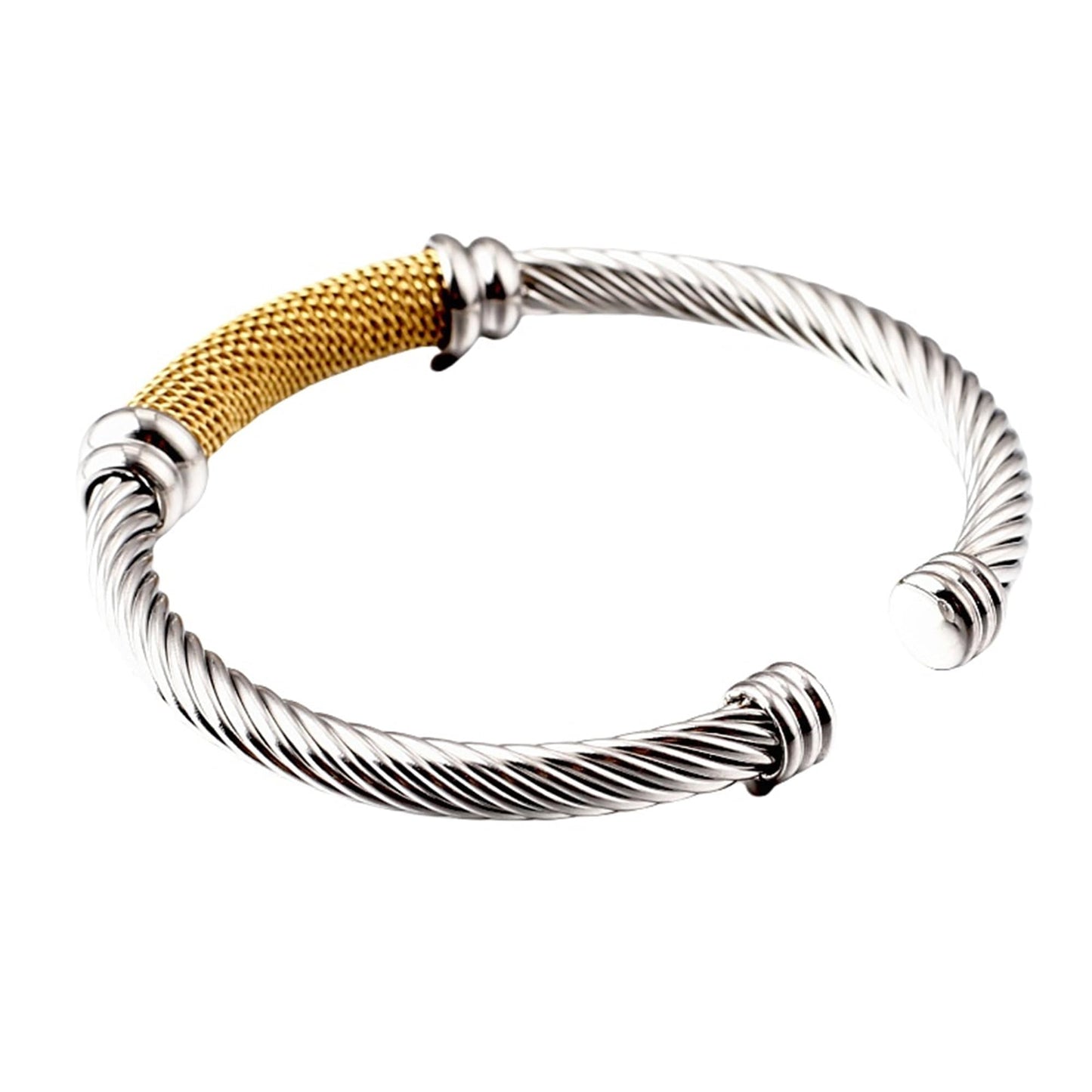 MENGSHA 925 Sterling Silver Bracelet Cuff Bangle Bracelet for Women for Men Chunky Twisted Bangle Bracelet Open Cable Wire Bangle Bracelet Stackble Wrap Bracelet for Women Jewelry Gift for him/her