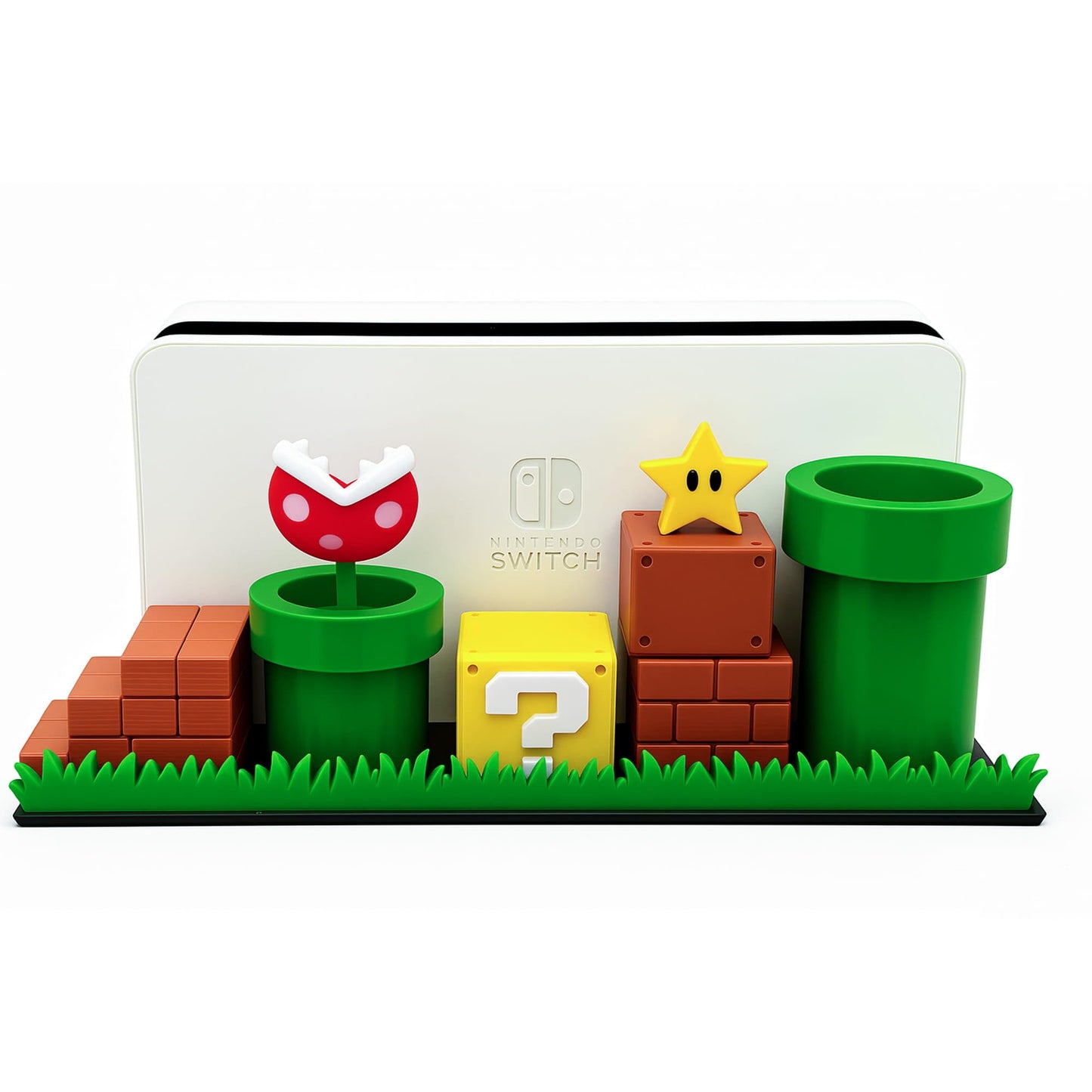 Game Card Holder for Nintendo Switch – 13-Slot Cartridge Case, 3D Printed Retro Question Mark Style, Fits All 1st & 2nd Gen Game Cards, Yellow Organizer Box for Switch, Cool Gamer Gift & Desk Decor