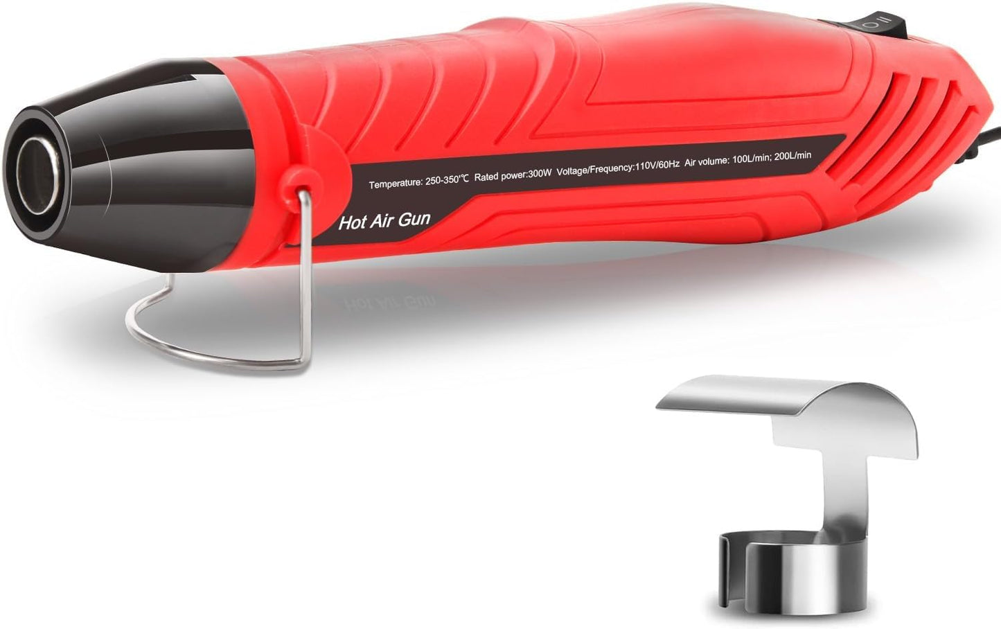 LDK Heat Gun for Crafting, Mini Dual Temp Hot Air Gun Tool with Reflector Nozzle for Epoxy Resin, Shrink Wrapping, Vinyl Wrap, Embossing, Electronics, Candle Making, Phone Repair & DIY