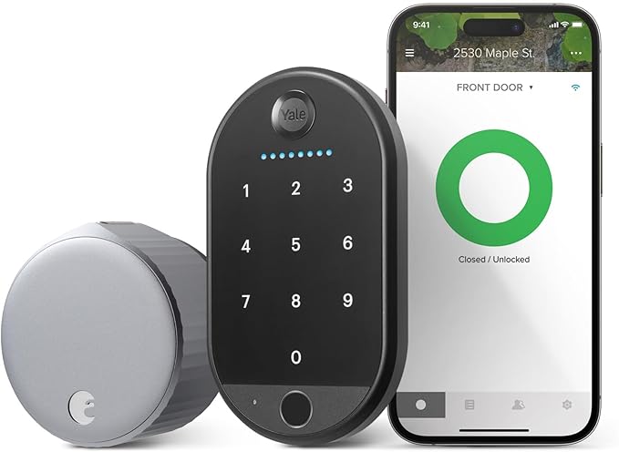 Yale August Wi-Fi Smart Lock with Keypad Touch in Silver
